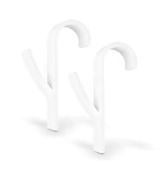 TADAR KOMPLET WIESZAKÓW/ HACZYKÓW 2 SZT. BIAŁE