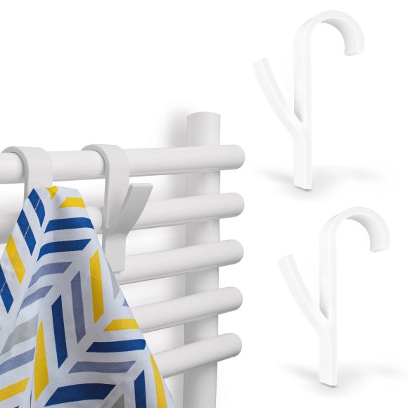 TADAR KOMPLET WIESZAKÓW/ HACZYKÓW 2 SZT. BIAŁE