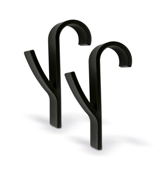 TADAR KOMPLET WIESZAKÓW/ HACZYKÓW 2 SZT. CZARNE