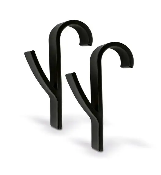 TADAR KOMPLET WIESZAKÓW/ HACZYKÓW 2 SZT. CZARNE