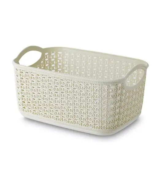 TADAR | MISS COLLECTION KOSZYK MANON 29x43x22 CM KREMOWY 20 L