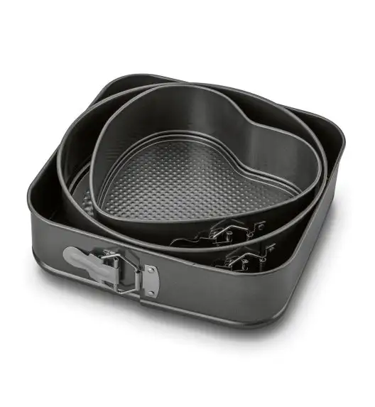 TADAR KPL.3 TORTOWNIC ( KWADRATOWA 26 CM, SERCE 22 CM, OKRĄGŁA 24 CM)