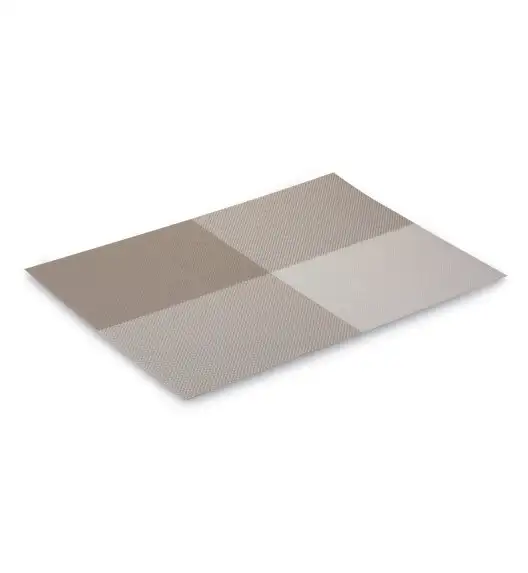 TADAR MATA STOŁOWA PVC 45x30 KRATKA BIAŁO/BEŻOWA