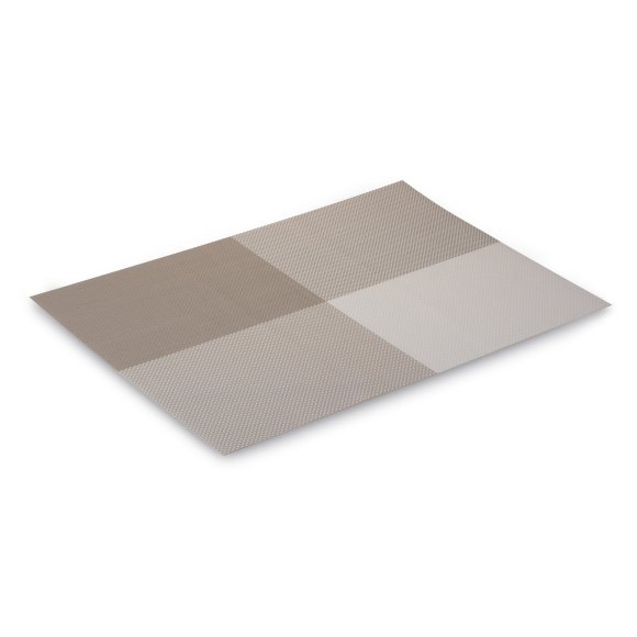 TADAR MATA STOŁOWA PVC 45x30 KRATKA BIAŁO/BEŻOWA