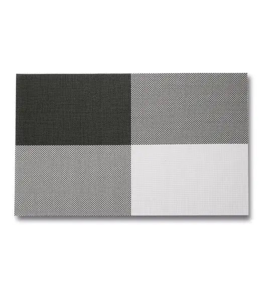 TADAR MATA STOŁOWA PVC 45x30 KRATKA BIAŁO/CZARNA