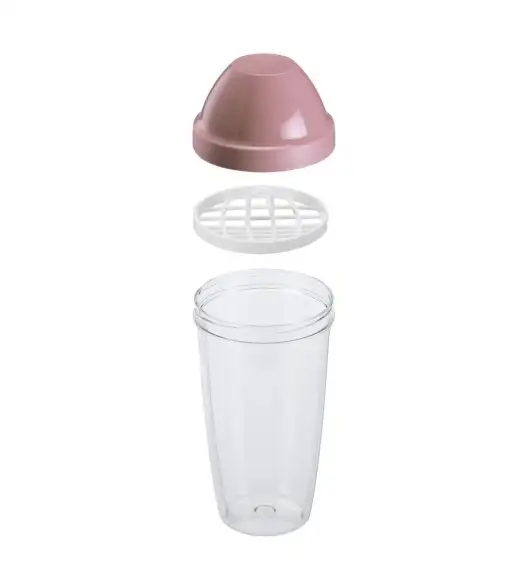 WESTMARK MAXI Kubek do mieszania shaker 0,5 l różowy