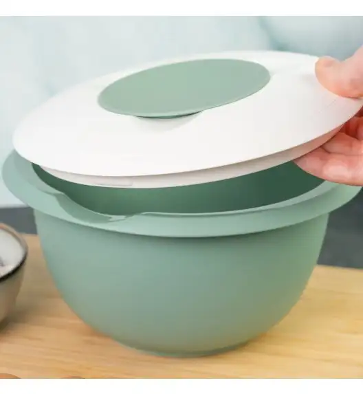 WESTMARK Miska do mieszania z dwuczęściową pokrywą, 3,5 l, miętowy/biały