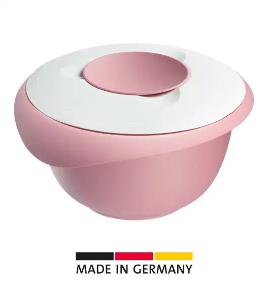 WESTMARK Miska do mieszania z dwuczęściową pokrywą, 3,5 l, różowy/biały