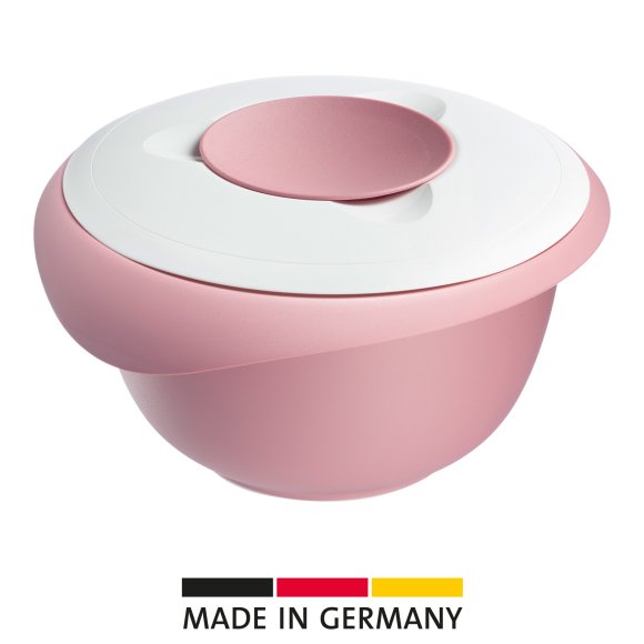 WESTMARK Miska do mieszania z dwuczęściową pokrywą, 3,5 l, różowy/biały