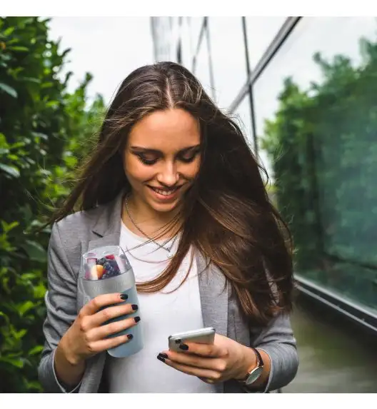 WESTMARK Kubek na musli płatki jogurt owoce 700 ml niebieski