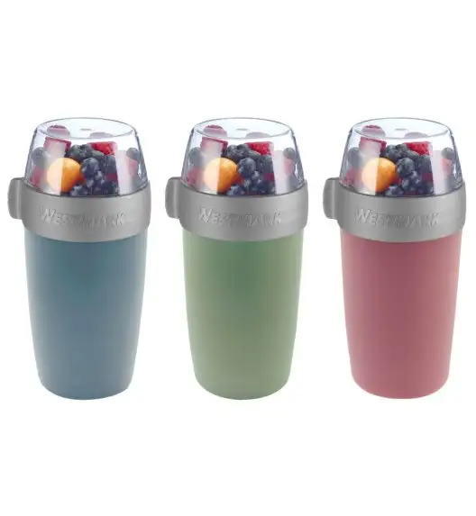 WESTMARK Kubek na musli płatki jogurt owoce 700 ml różowy