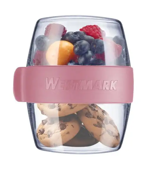 WESTMARK MINI Pocketbox pojemnik na przekąski 400 ml różowy