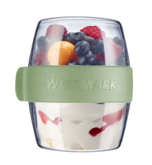WESTMARK MAXI Pocketbox pojemnik na przekąski 700 ml, miętowo-zielony