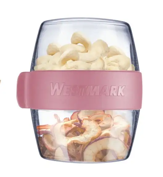 WESTMARK MAXI Pocketbox pojemnik na przekąski 700 ml, różowy