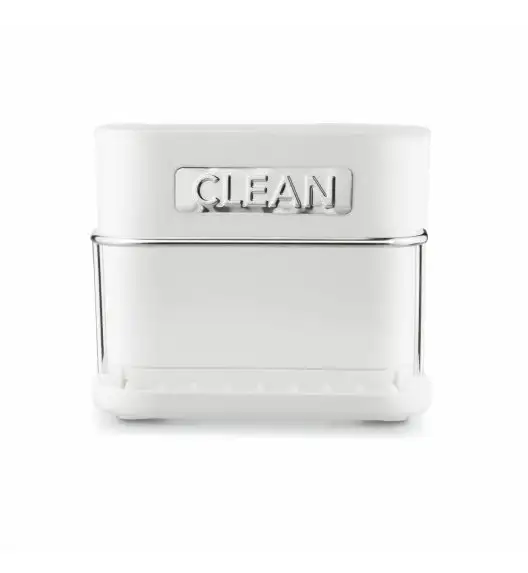 TADAR CLEAN OCIEKACZ NA SZTUĆCE BIAŁY 2 KOMORY Z PODSTAWKĄ 13,5x12x10,8 CM