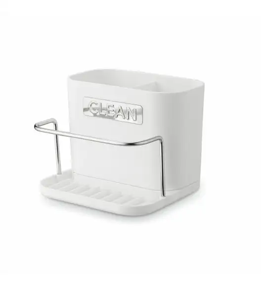 TADAR CLEAN OCIEKACZ NA SZTUĆCE BIAŁY 2 KOMORY Z PODSTAWKĄ 13,5x12x10,8 CM