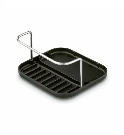 TADAR CLEAN OCIEKACZ NA SZTUĆCE CZARNY 2 KOMORY Z PODSTAWKĄ 13,5x12x10,8 CM