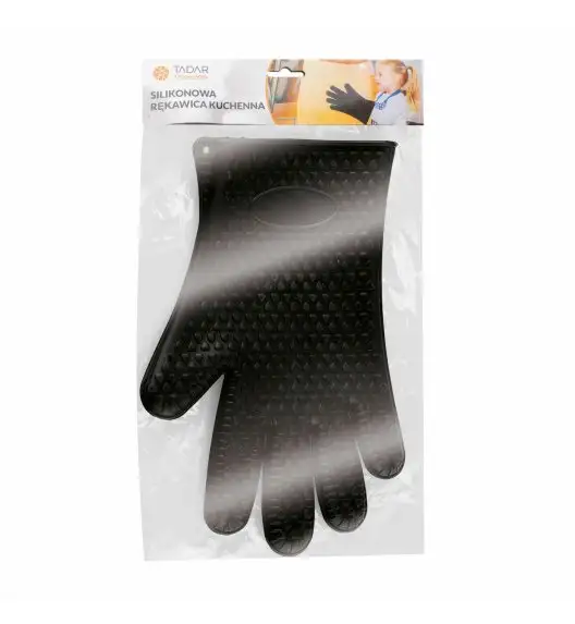 TADAR SILICO RĘKAWICA KUCHENNA 27x18 CM CZARNA