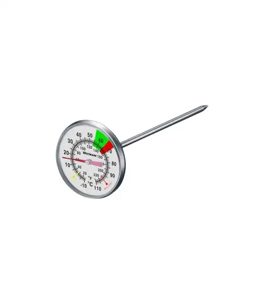 WESTMARK Termometr do mleka z klipsem na garnek / stal nierdzewna