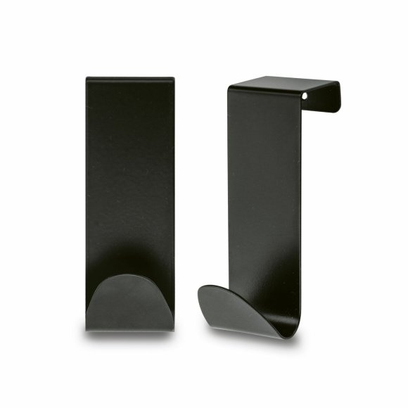 TADAR WIESZAK NA DRZWI 2 SZT. CZARNY 7,5 CM