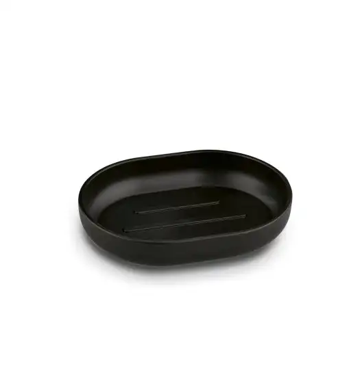 TADAR ZESTAW ŁAZIENKOWY CZARNY MAT (DOZOWNIK, MYDELNICZKA, SZCZOTKA WC, KUBEK)