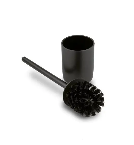 TADAR ZESTAW ŁAZIENKOWY CZARNY MAT (DOZOWNIK, MYDELNICZKA, SZCZOTKA WC, KUBEK)