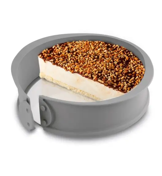 TADAR SILICO LARA Tortownica silikonowa ze szklanym dnem 25 cm / okrągła