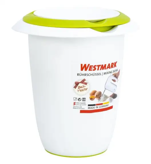 WESTMARK Miska do ubijania z dwuczęściową pokrywką 1 l zielono-biała