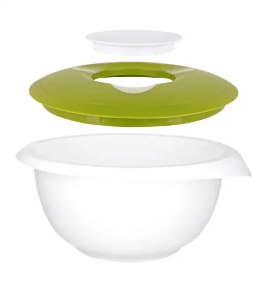 WESTMARK Miska do mieszania z dwuczęściową pokrywą, 3,5 l biało-zielona