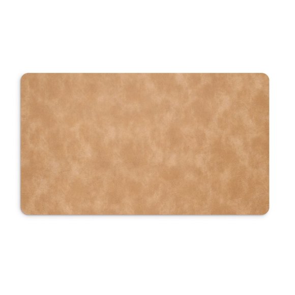 ZELLER | Podkładka na biurko imitacja skóry jasnobrązowa 70x40cm