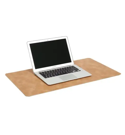ZELLER | Podkładka na biurko imitacja skóry jasnobrązowa 70x40cm