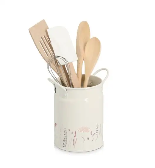 ZELLER FLOWERS Pojemnik na przybory kuchenne 1250 ml metalowy