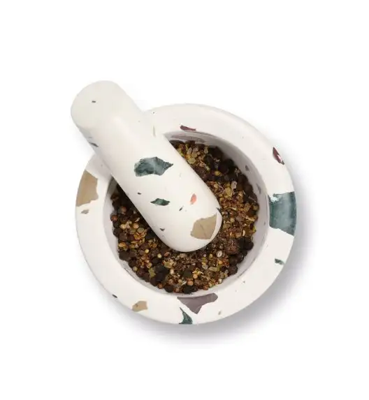 ZELLER Moździeż + tłuczek lastryko Ø12x9cm