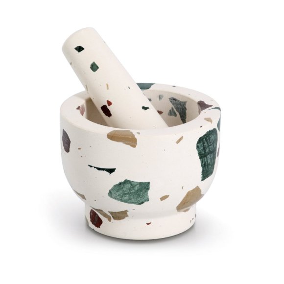 ZELLER Moździeż + tłuczek lastryko Ø12x9cm