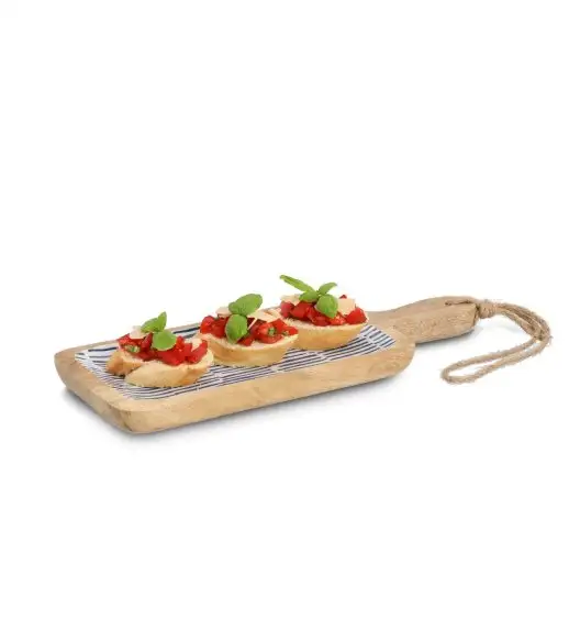 ZELLER Deska do serwowania drewno mango niebieska 38x152x25 cm