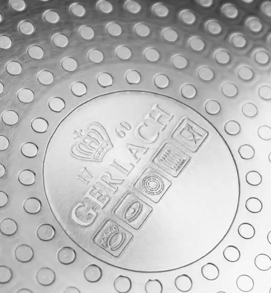 GERLACH HARMONY CLASSIC Patelnia 24 cm z pokrywką silikonową 24/26/28 cm / powłoka ceramiczna ILAG / 2 elementy