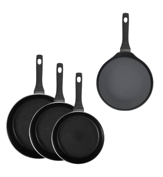 GERLACH HARMONY CLASSIC Zestaw patelni z powłoką ceramiczną ILAG 20, 24, 28 cm + Patelnia naleśnikowa 26 cm 