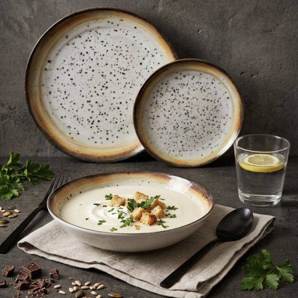 LUBIANA BOSS KERAJET | 766 KJ | Serwis obiadowy 18/54 elementy | 9281