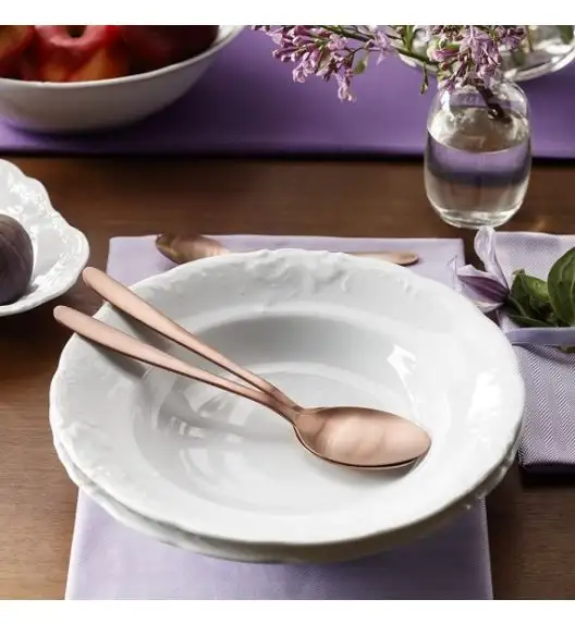 CHODZIEŻ FRYDERYKA BIAŁA C001 Talerz głęboki 22,5 cm / porcelana