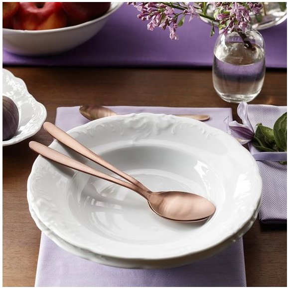 CHODZIEŻ FRYDERYKA BIAŁA C001 Talerz głęboki 22,5 cm / porcelana