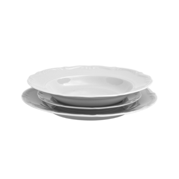 CHODZIEŻ MARIA TERESA C001 BIAŁA Talerz głęboki 22,5 cm / porcelana