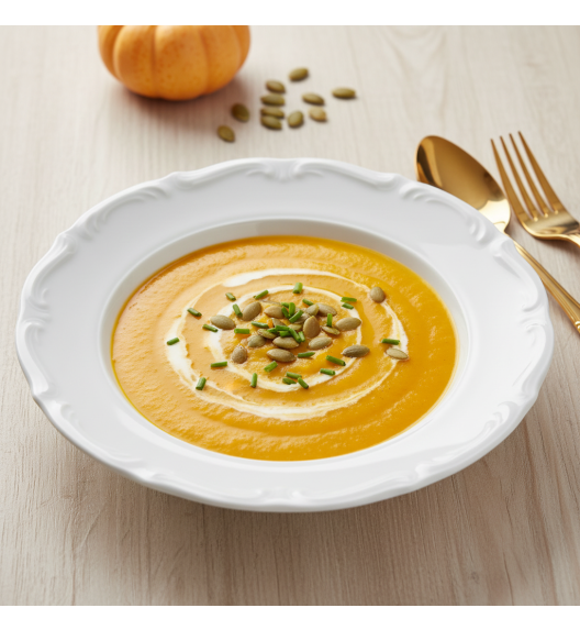 CHODZIEŻ MARIA TERESA C001 BIAŁA Talerz głęboki 22,5 cm / porcelana