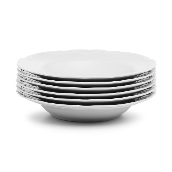 CHODZIEŻ MARIA TERESA C001 BIAŁA Talerz głęboki 22,5 cm / porcelana