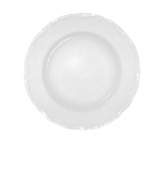 CHODZIEŻ MARIA TERESA C001 BIAŁA Talerz głęboki 22,5 cm / porcelana