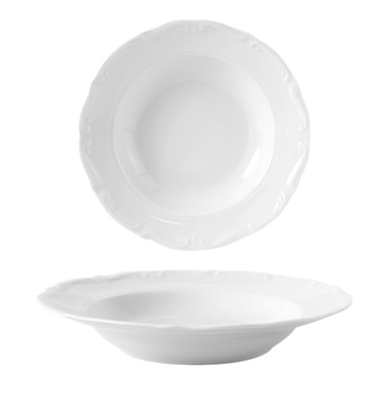 CHODZIEŻ MARIA TERESA C001 BIAŁA Talerz głęboki 22,5 cm / porcelana