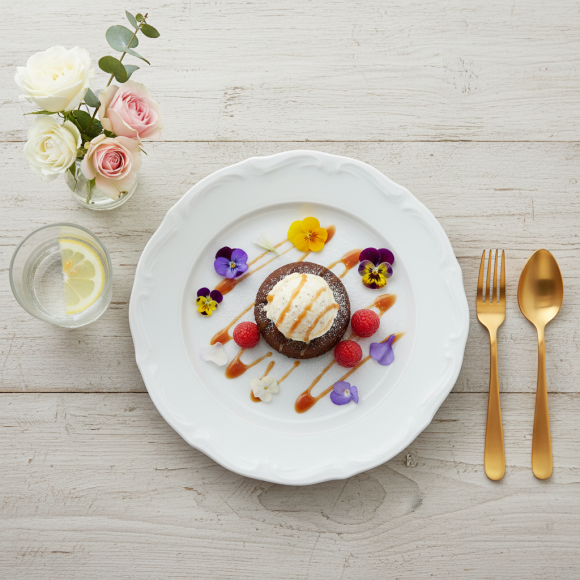 CHODZIEŻ MARIA TERESA C001 BIAŁA Talerz płytki 19 cm / porcelana