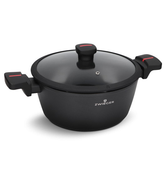 ZWIEGER RED LINE Garnek 4 L z pokrywką 24 cm / powłoka TitanEX