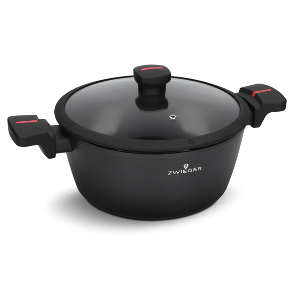 ZWIEGER RED LINE Garnek 4 L z pokrywką 24 cm / powłoka TitanEX