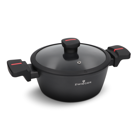 ZWIEGER RED LINE Garnek 2,2 L z pokrywką 20 cm / powłoka TitanEX