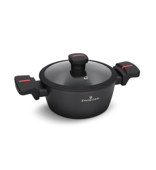 ZWIEGER RED LINE Garnek 1,8 L z pokrywką 18 cm / powłoka TitanEX